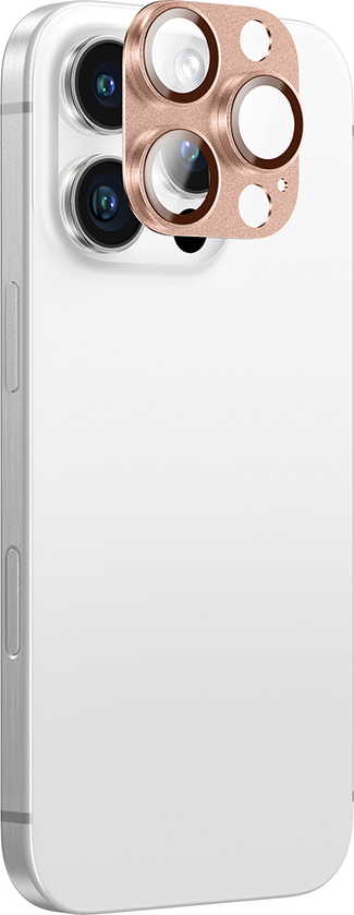 Tvrzené sklo AmazingThing Aviation-grade pro iPhone 16 Pro / 16 Pro Max - růžovo-zlaté