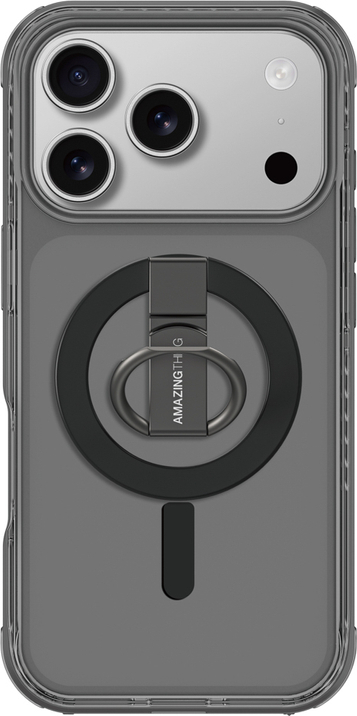 Kryt AmazingThing Titan Pro Grip Ring Set pro iPhone 17 Pro kompatibilní s MagSafe - černý