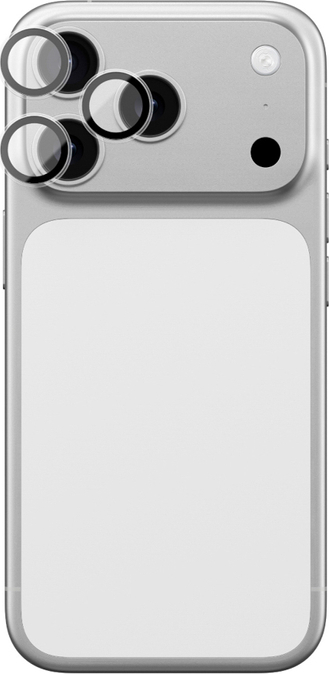 Sklo AmazingThing Sapphire pro iPhone 17 Pro / Pro Max - s černým rámečkem