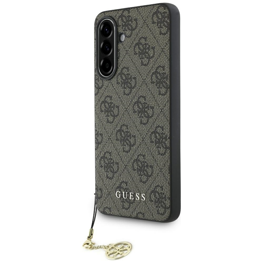 Pouzdro Guess 4G Charms Collection pro Samsung Galaxy A36 hnědé