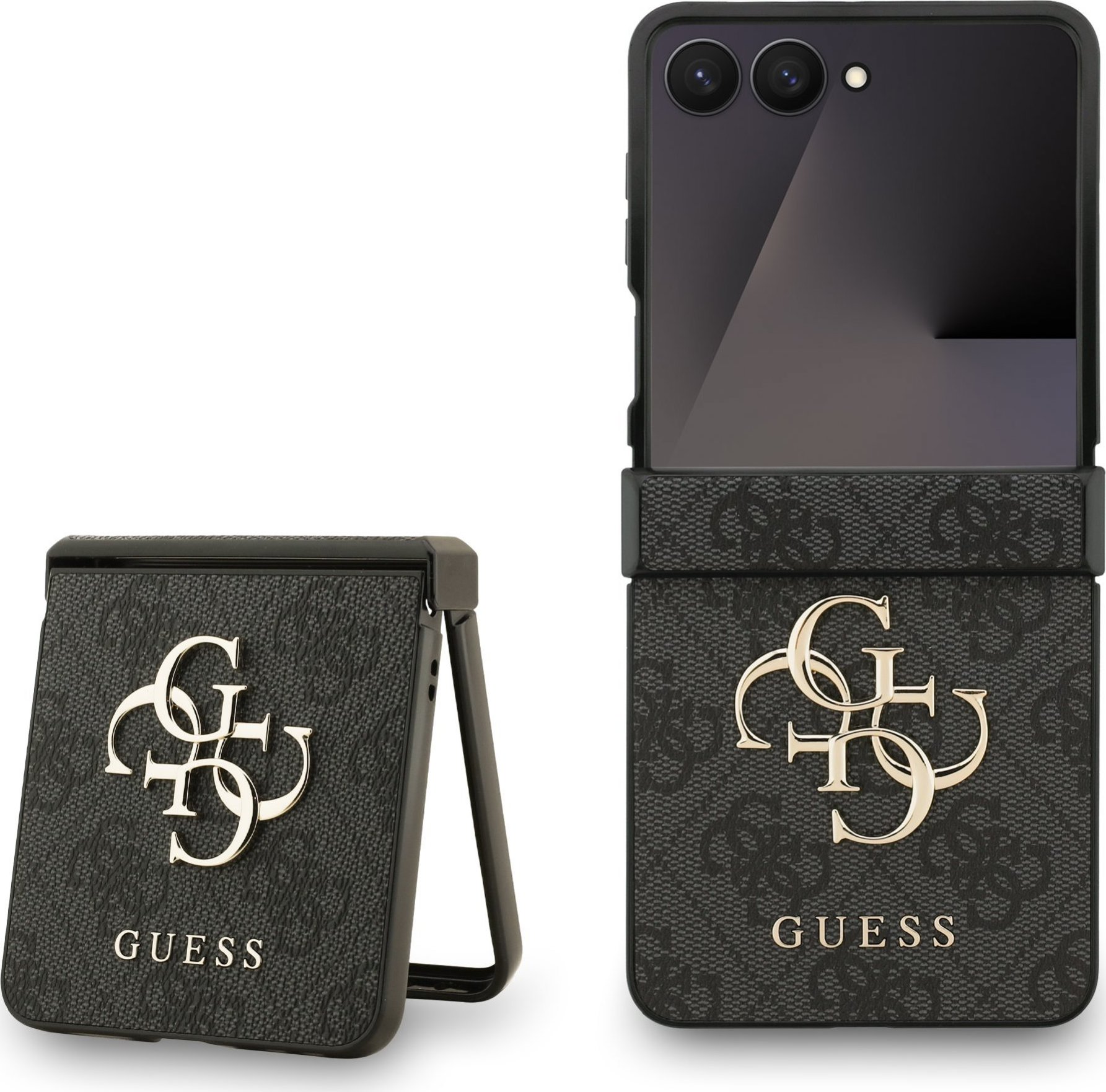 Guess Big 4G Logo Klasický kryt s logem pro Samsung Galaxy Z Flip 7 - černý