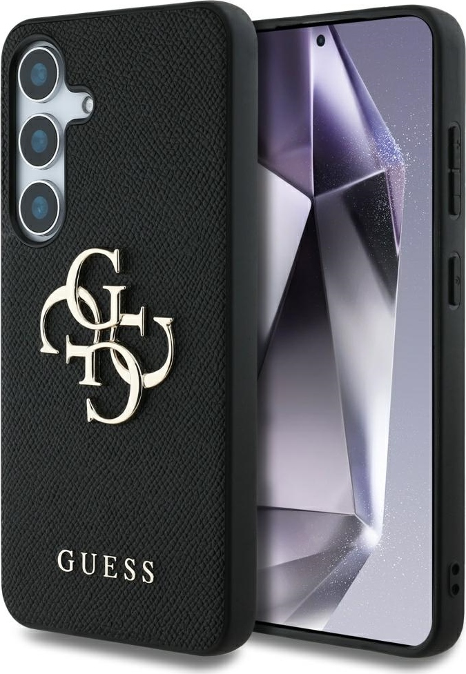 Pouzdro Guess Grained Big 4G Logo Small Classic Logo pro Samsung Galaxy S25 černé