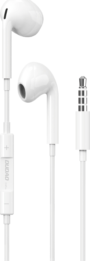 Sluchátka do uší Dudao s 3,5mm minijack konektorem bílá (X14PRO)