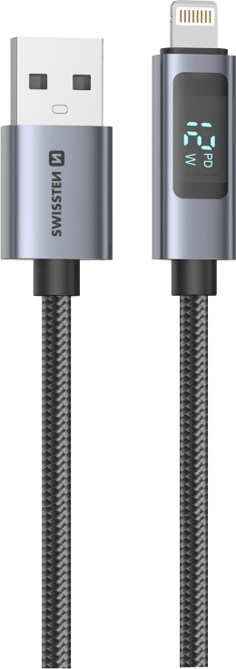 SWISSTEN LCD KABEL USB-A / LIGHTNING 1,5 M