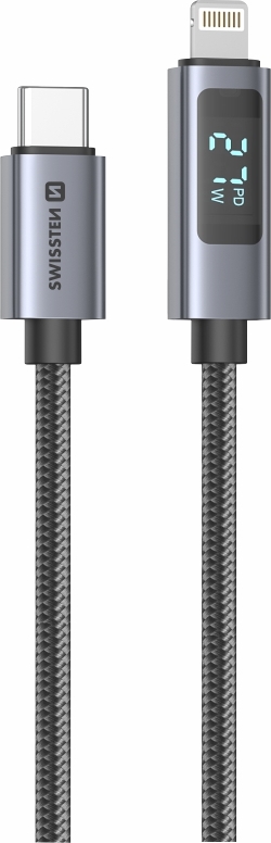 SWISSTEN LCD KABEL USB-C / LIGHTNING 1 M