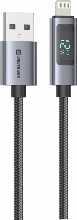 SWISSTEN LCD KABEL USB-A / LIGHTNING 1 M