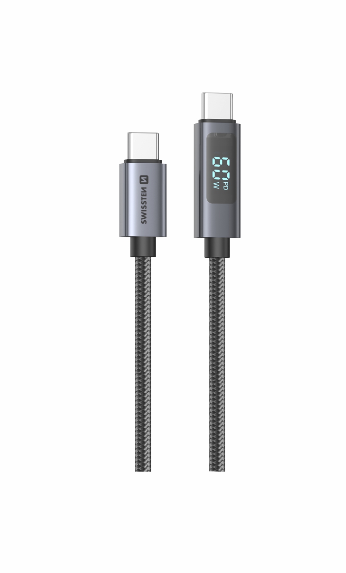SWISSTEN LCD KABEL USB-C / USB-C 1,5 M