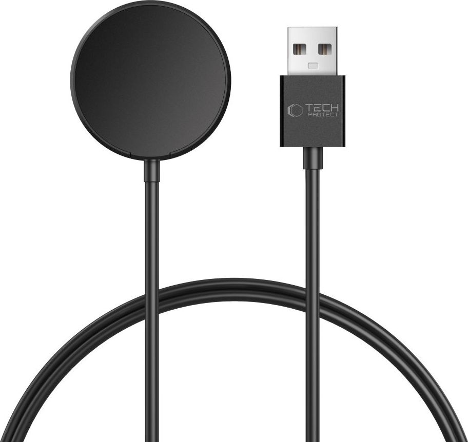 TECH-PROTECT MC03 ULTRABOOST MAGNETIC CHARGING USB CABLE 100CM SAMSUNG GALAXY WATCH BLACK