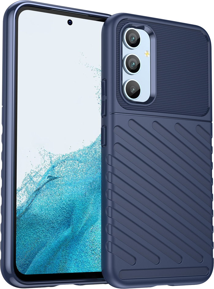 Silikonový ochranný kryt Thunder Case pro Samsung Galaxy A54 5G modrý