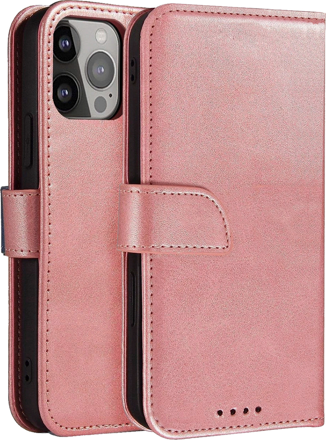 Magnetický kryt s klopou pro Samsung Galaxy A56 - růžový