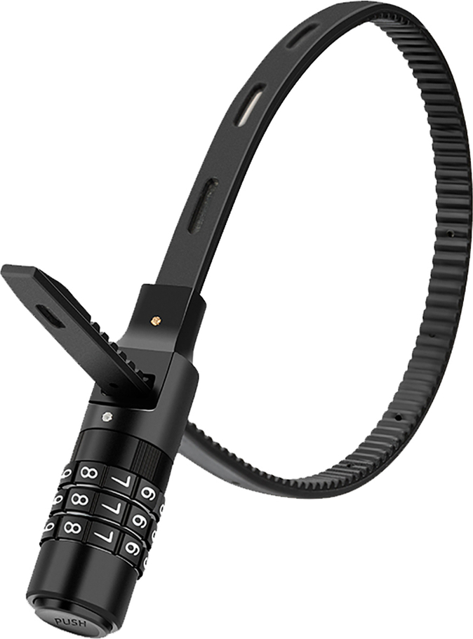 Zámek na kolo Rockbros 3240001001 pro kombinaci 0,5 m - černý