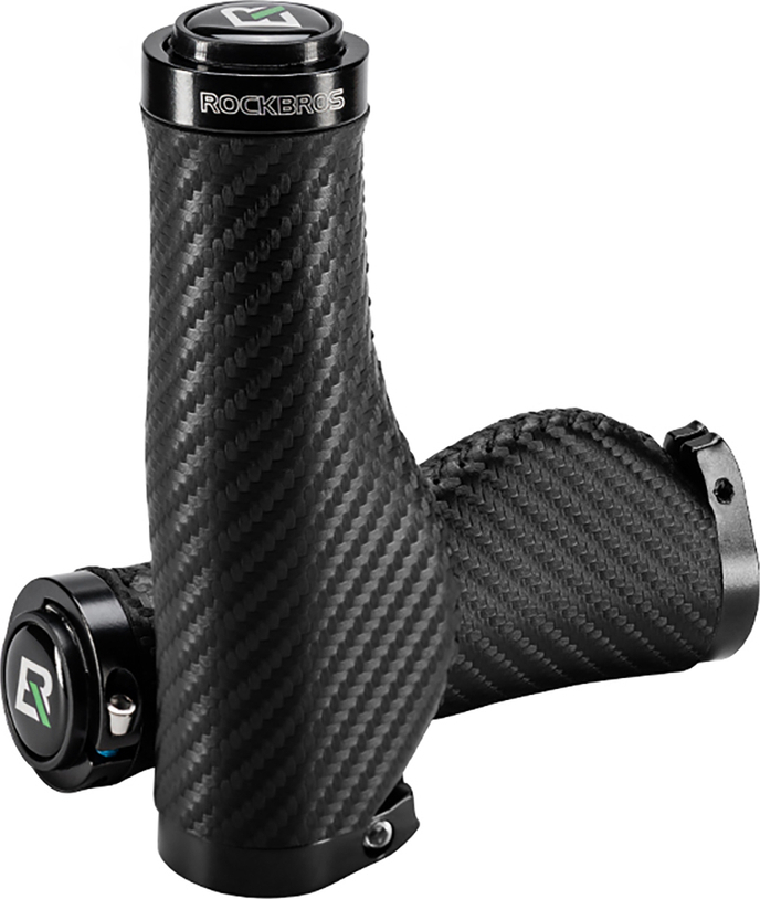 Gripy Rockbros Cyklo Twisted Ergonomic Protiskluzové - Černé