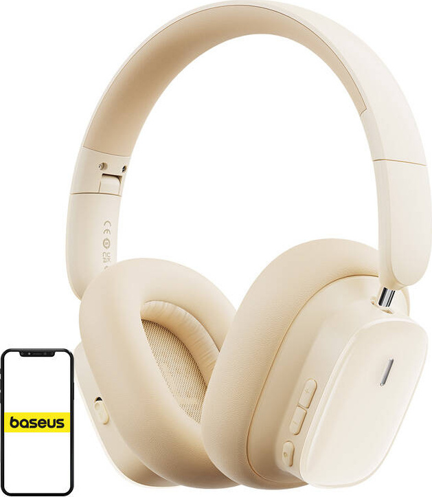 Bezdrátová sluchátka s potlačením hluku Baseus Bowie H1i (bílá)