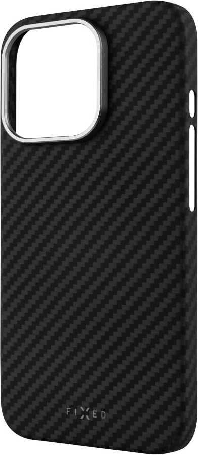 Aramidový zadní kryt FIXED MagVelar s podporou Magsafe pro Apple iPhone 16 Pro, černý