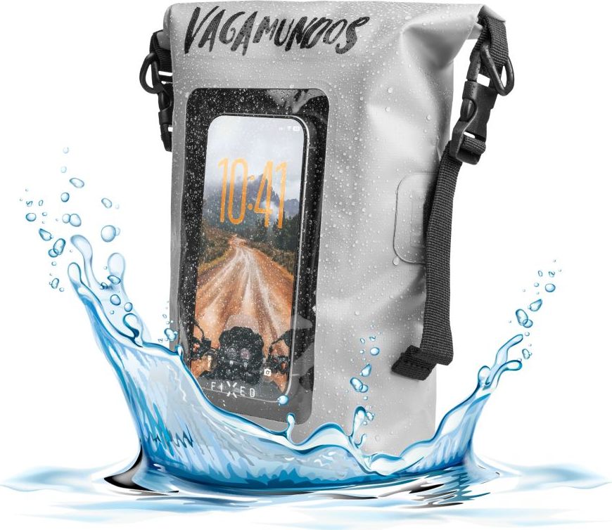 Voděodolný vak FIXED Float Bag s kapsou pro mobilní telefon 3L Vandrácký Speciál, šedý