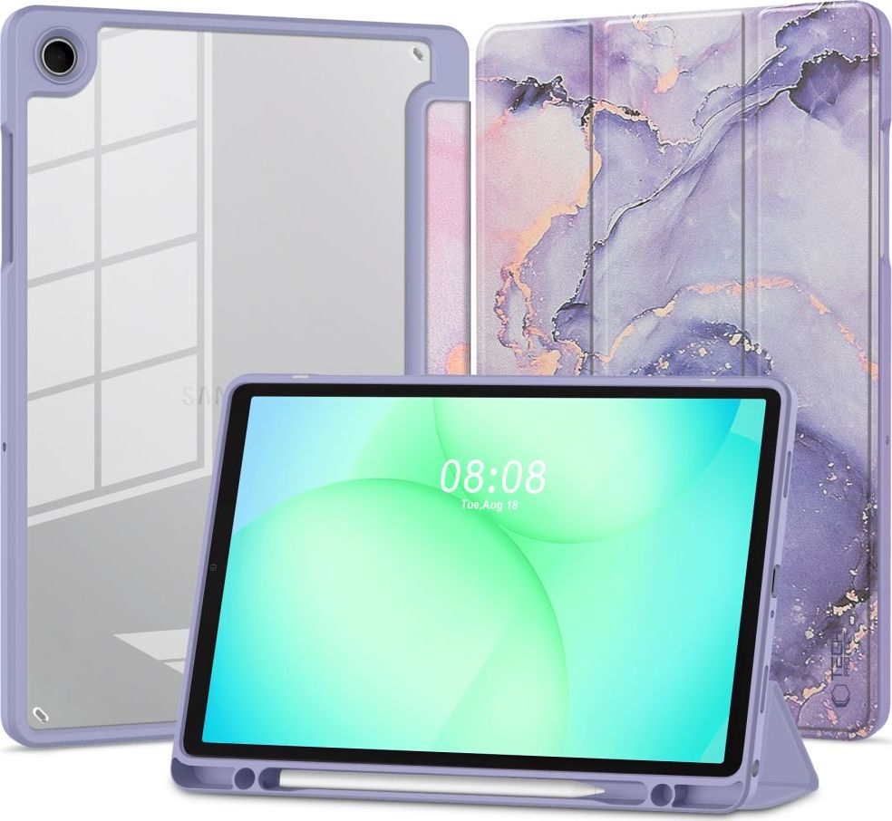 Levně TECH-PROTECT SC PEN HYBRID GALAXY TAB A9 / A11 8.7 X110 / X115 / X133 / X135 VIOLET MARBLE