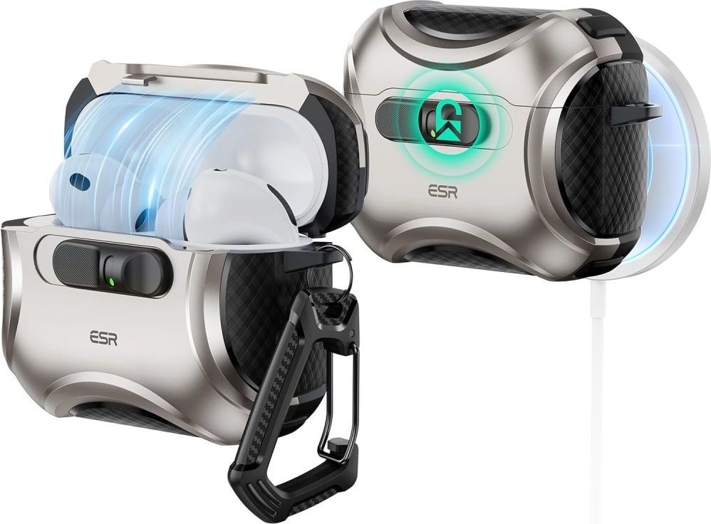 ESR CYBER FLICKLOCK HALOLOCK MAGSAFE APPLE AIRPODS PRO 3 TITANIUM