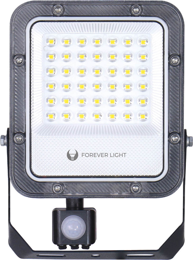 LED světlomet PROXIM+ 30W 6500K 4500lm PIR 230V IP65 Forever Light 150lm/W 5letá záruka