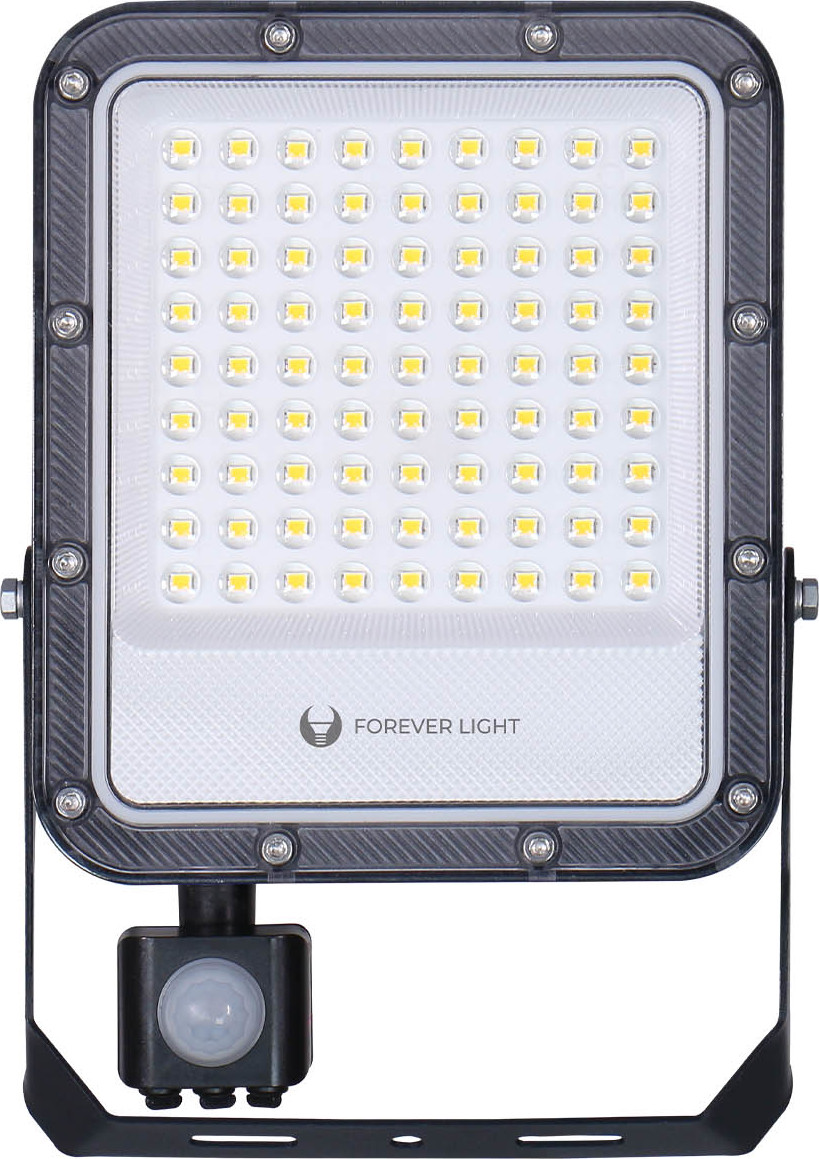 LED světlomet PROXIM+ 50W 6500K 7500lm PIR 230V IP65 Forever Light 150lm/W 5letá záruka
