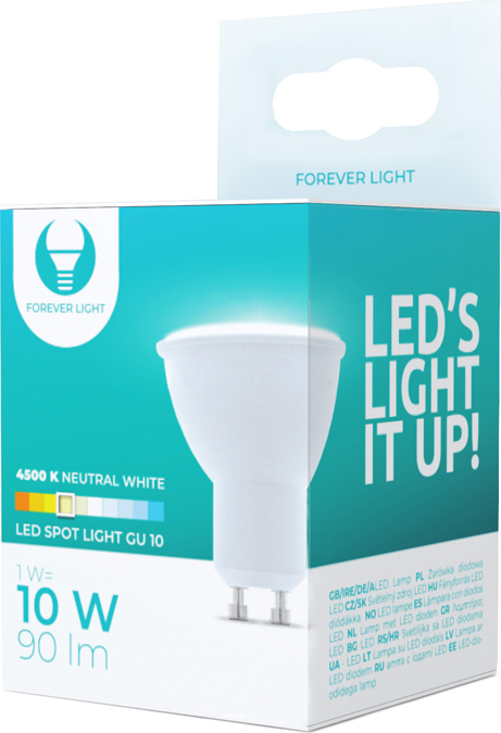 LED žárovka GU10 1W 230V 4500K 90lm Forever Light