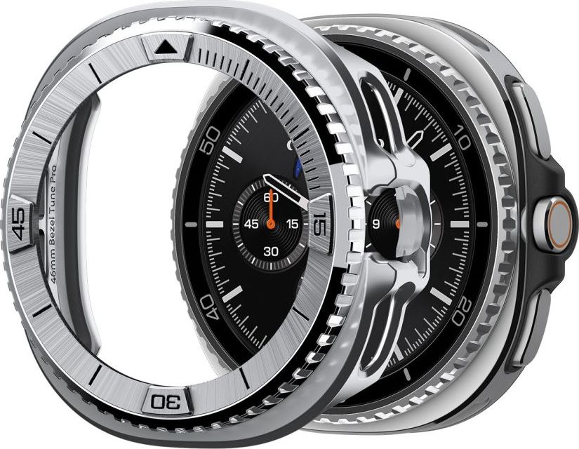 SPIGEN BEZEL TUNE PRO PILOT SAMSUNG GALAXY WATCH 8 CLASSIC (46 MM) SILVER