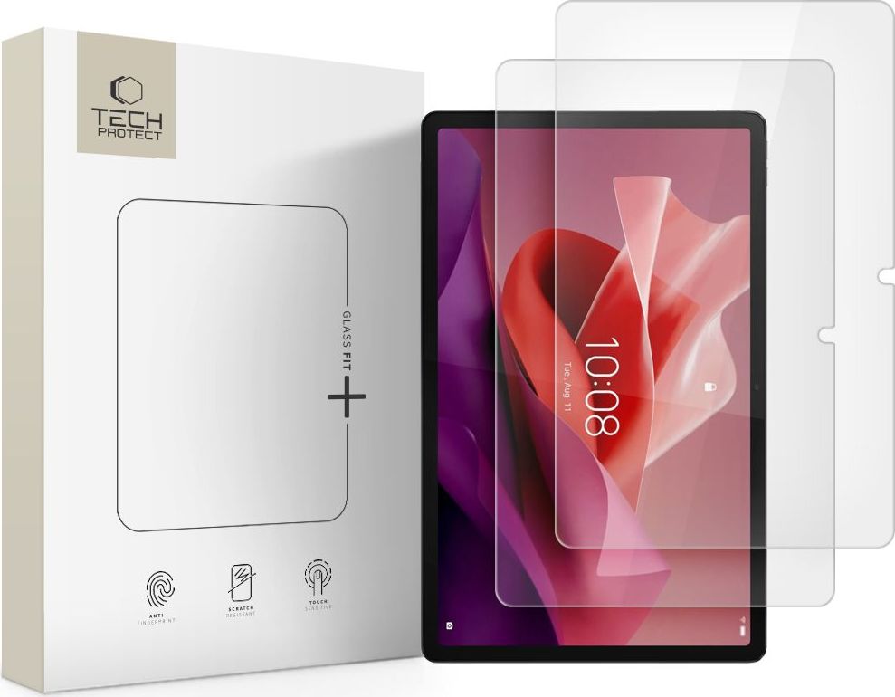 Tvrzené sklo TECH-PROTECT GLASS FIT+ 2-PACK LENOVO TAB P12 / IDEA TAB PRO / YOGA TAB PLUS 12.7 TB-370 / TB-373 / TB-520 CLEAR
