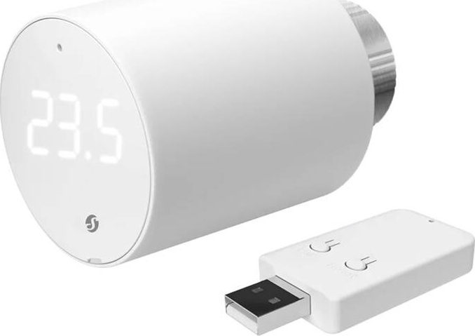 Termostatická hlavice Shelly BLU TRV (sada s řídicí jednotkou)