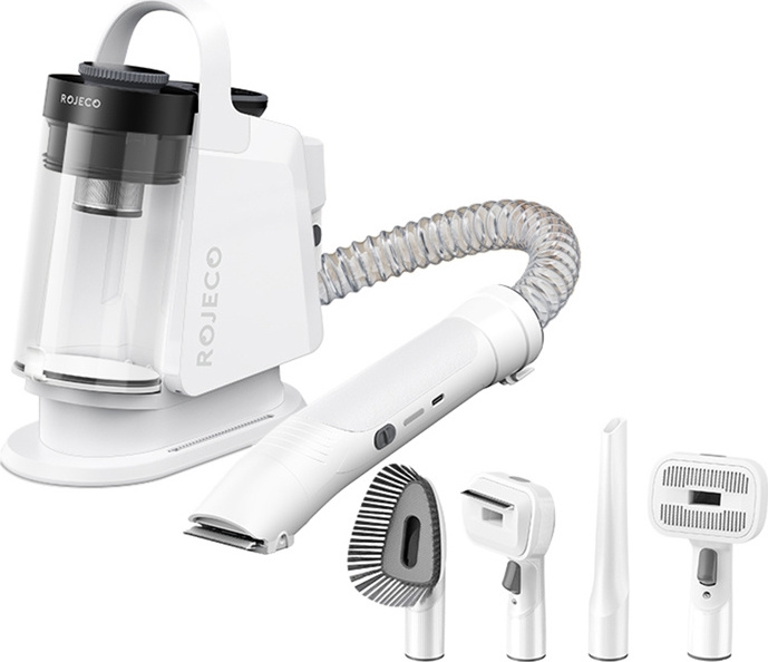 Multifunkční stříhací strojek na zvířecí chlupy 4 v 1 Rojeco (bílý)