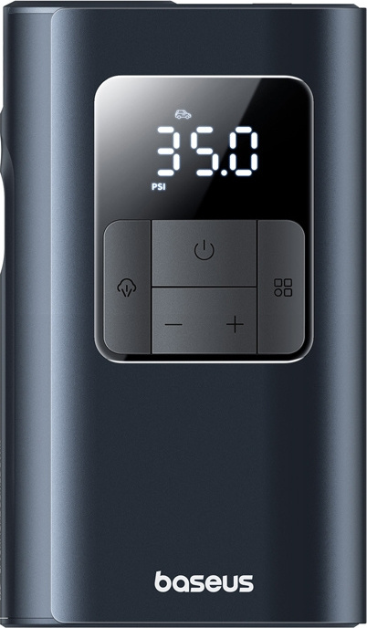 Baseus PrimeTrip VA1 2 v 1 se svítilnou - kompresor na pneumatiky, míče a další, černý