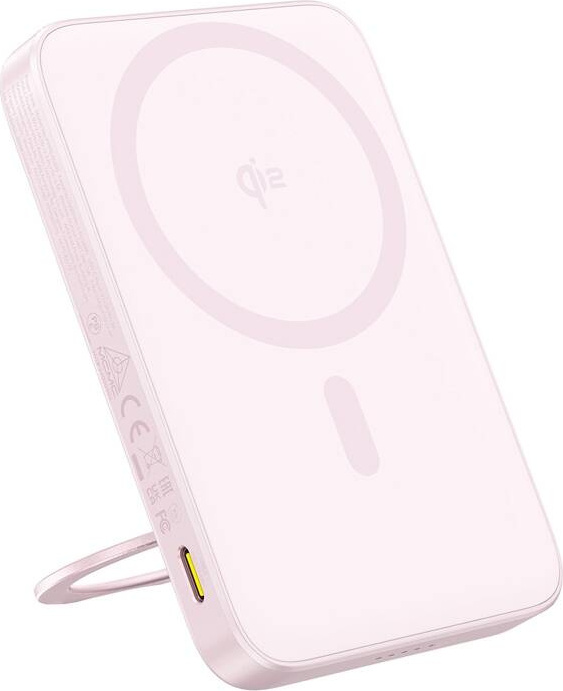 Powerbanka Baseus se stojánkem PicoGo Qi2 5000mAh 20W (růžová)
