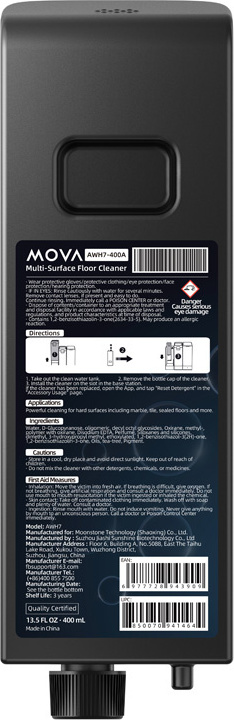 Univerzální čisticí prostředek na podlahy MOVA Z50 Ultra 400ml