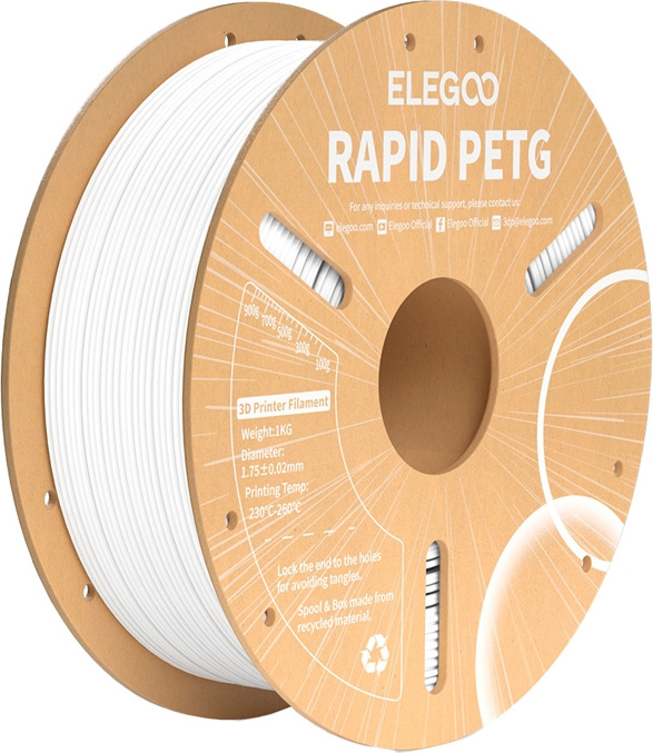 Filament ELEGOO Rapid PETG (bílý)
