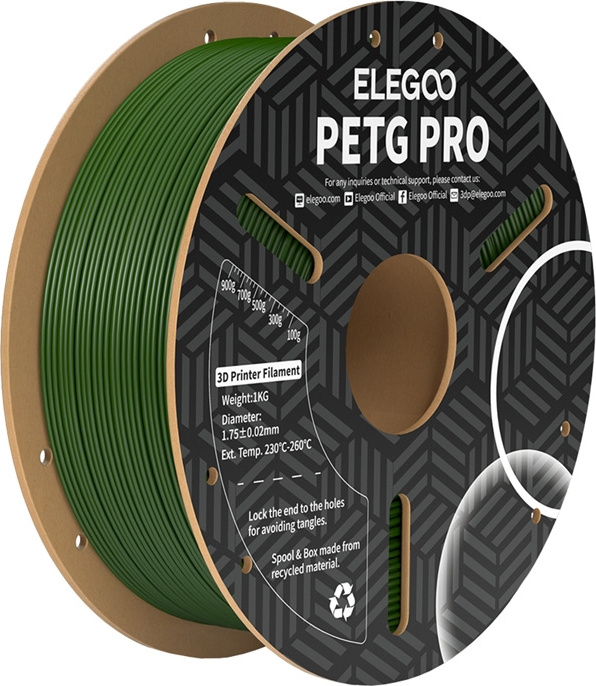Levně Filament ELEGOO PETG Pro (olivově zelený)