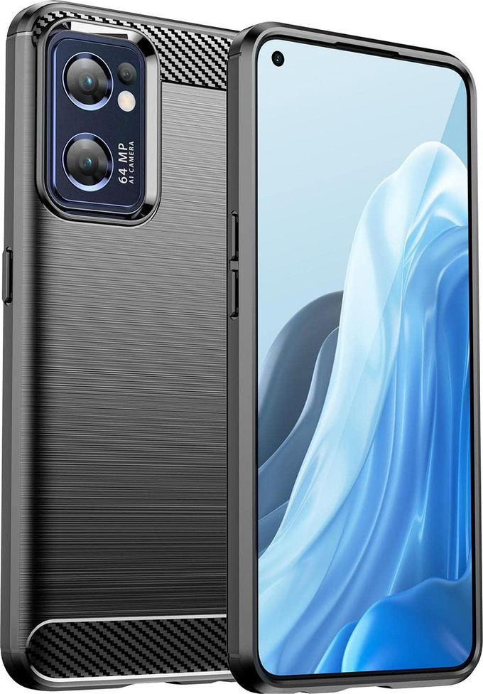 Silikonový kryt Carbon Case pro Realme Narzo 50 5G, černý