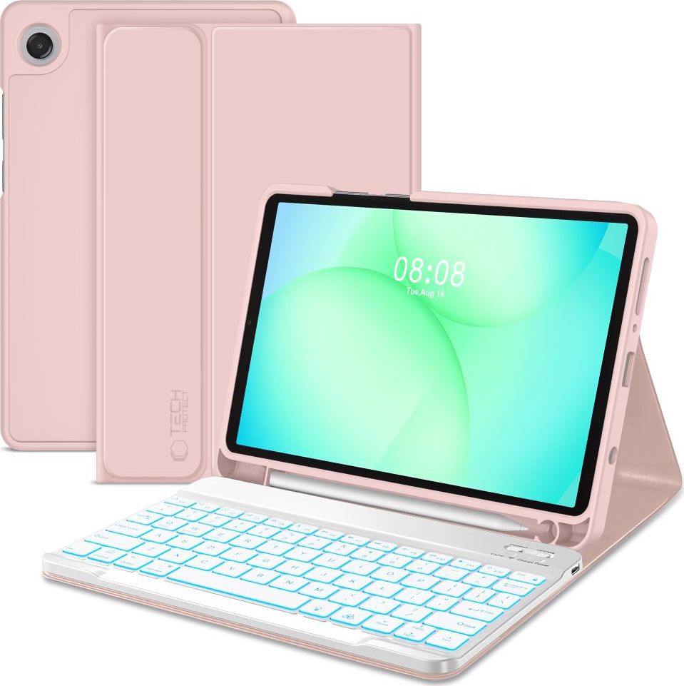 TECH-PROTECT SC PEN + KEYBOARD GALAXY TAB A9 / A11 8.7 X110 / X115 / X133 / X135 PINK