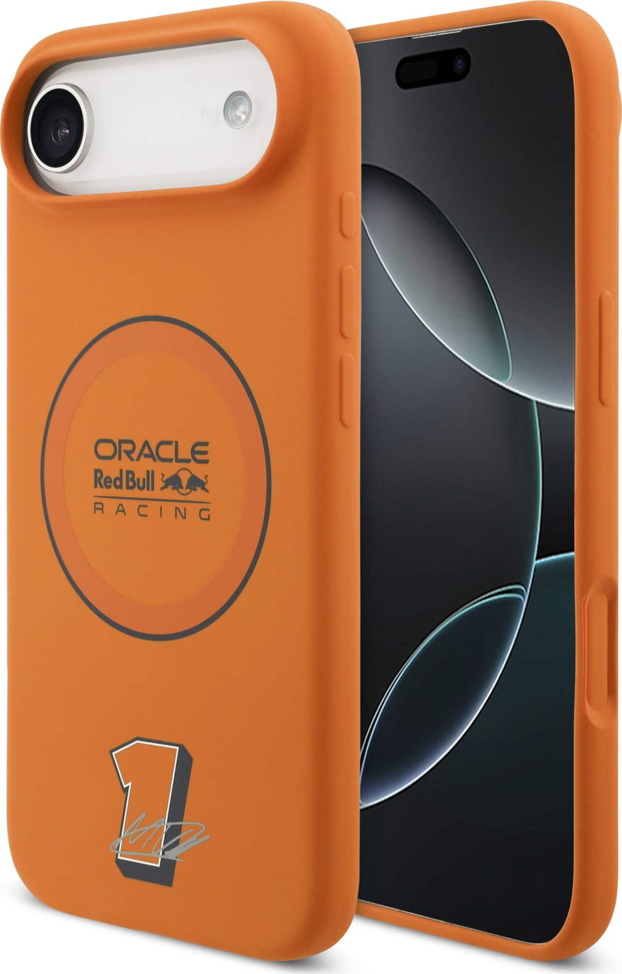 Red Bull Silicone Blue Ring MagSafe Zadní Kryt pro iPhone Air Orange