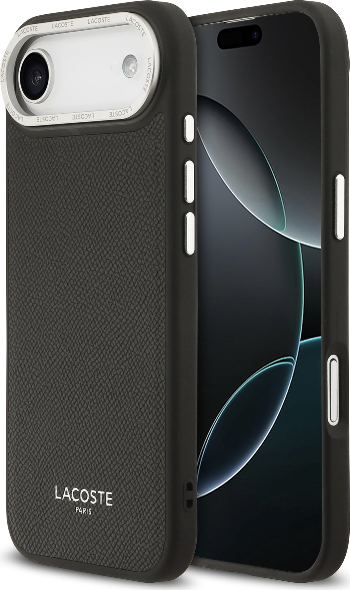 Lacoste PU Leather Champs Elysees MagSafe Zadní Kryt pro iPhone Air Black