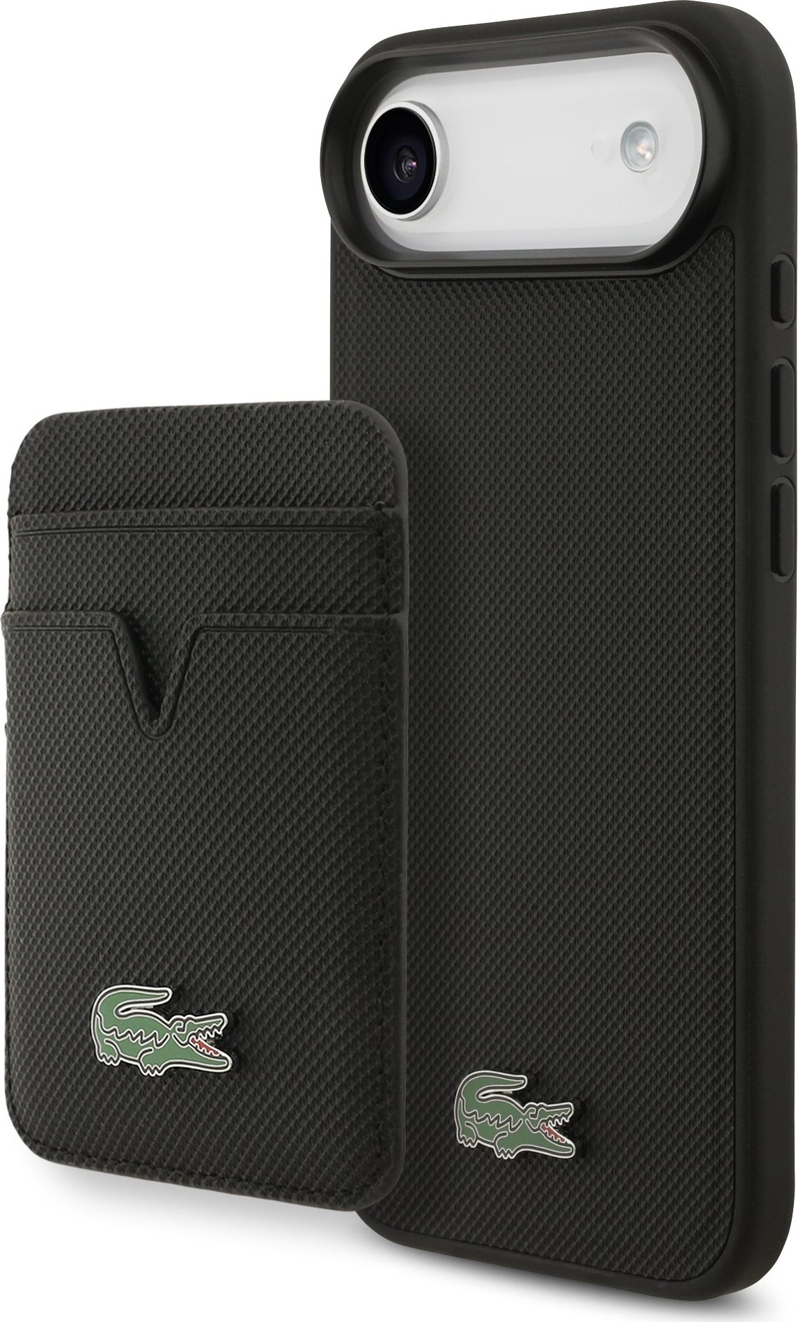 Lacoste Iconic Petit Pique MagSafe Zadní Kryt + Peněženka pro iPhone Air Black