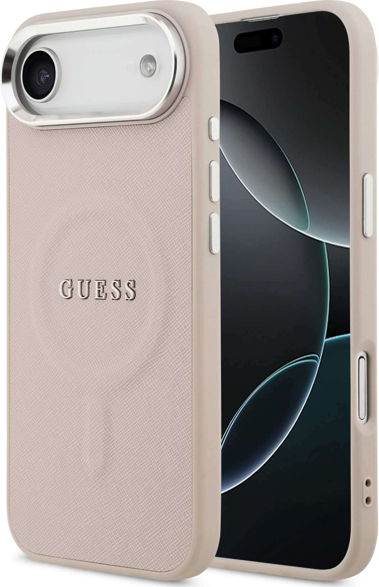 Guess PU Saffiano MagSafe Zadní Kryt pro iPhone Air Pink