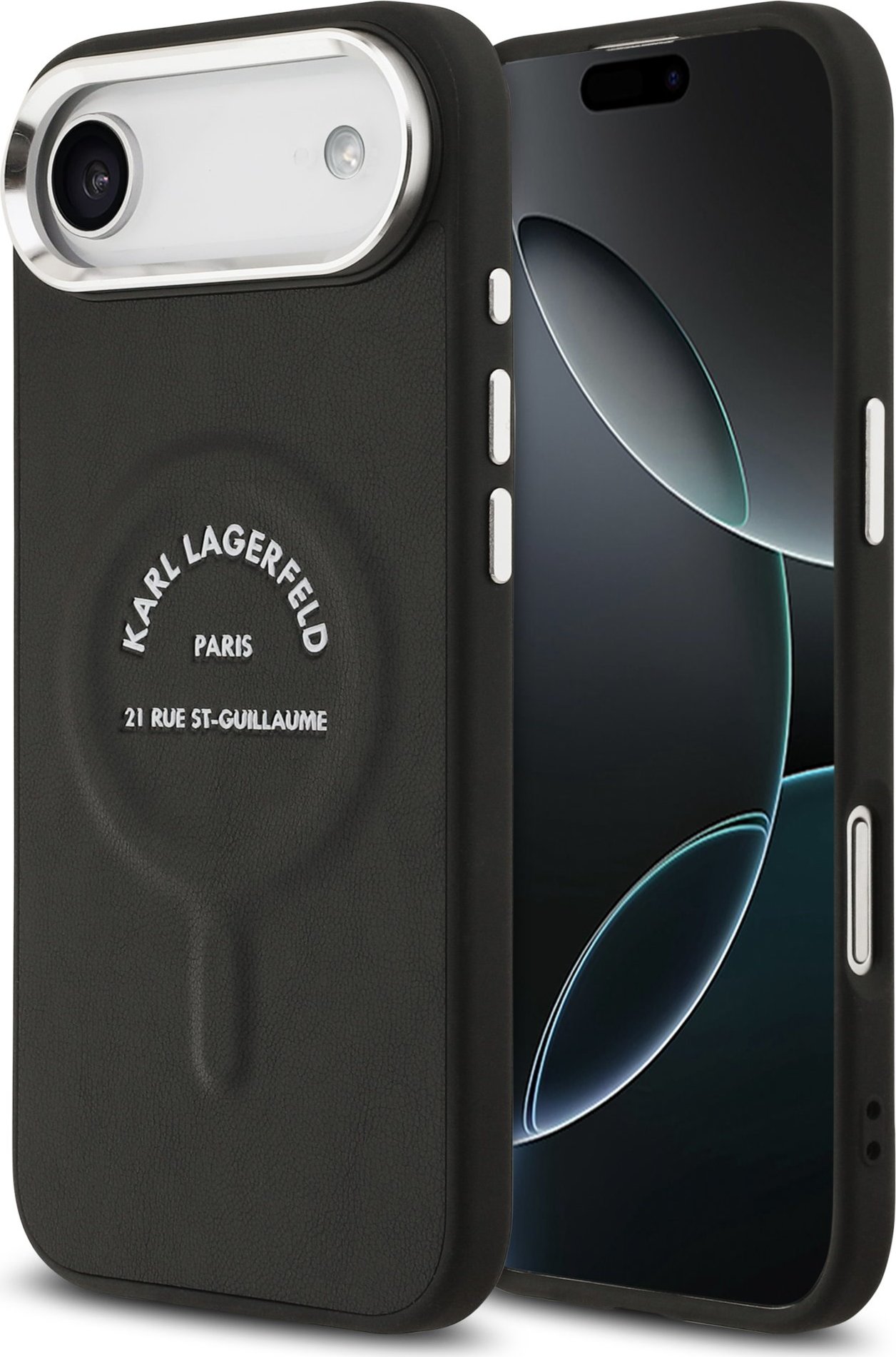 Karl Lagerfeld PU RSG Logo MagSafe Zadní Kryt pro iPhone Air Black