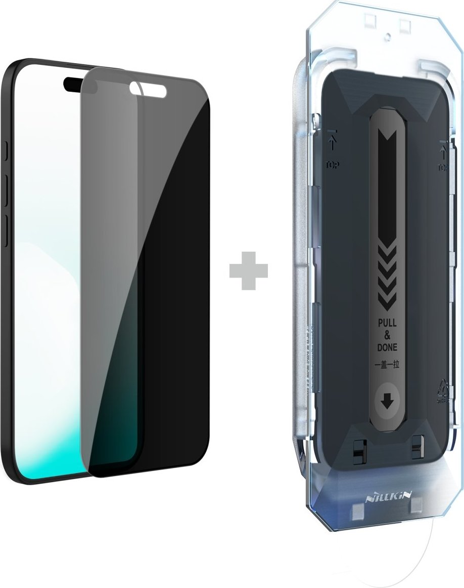 Nillkin Tvrzené Sklo 0.25mm Guardian 2.5D pro Apple iPhone 17 Black (s aplikátorem)