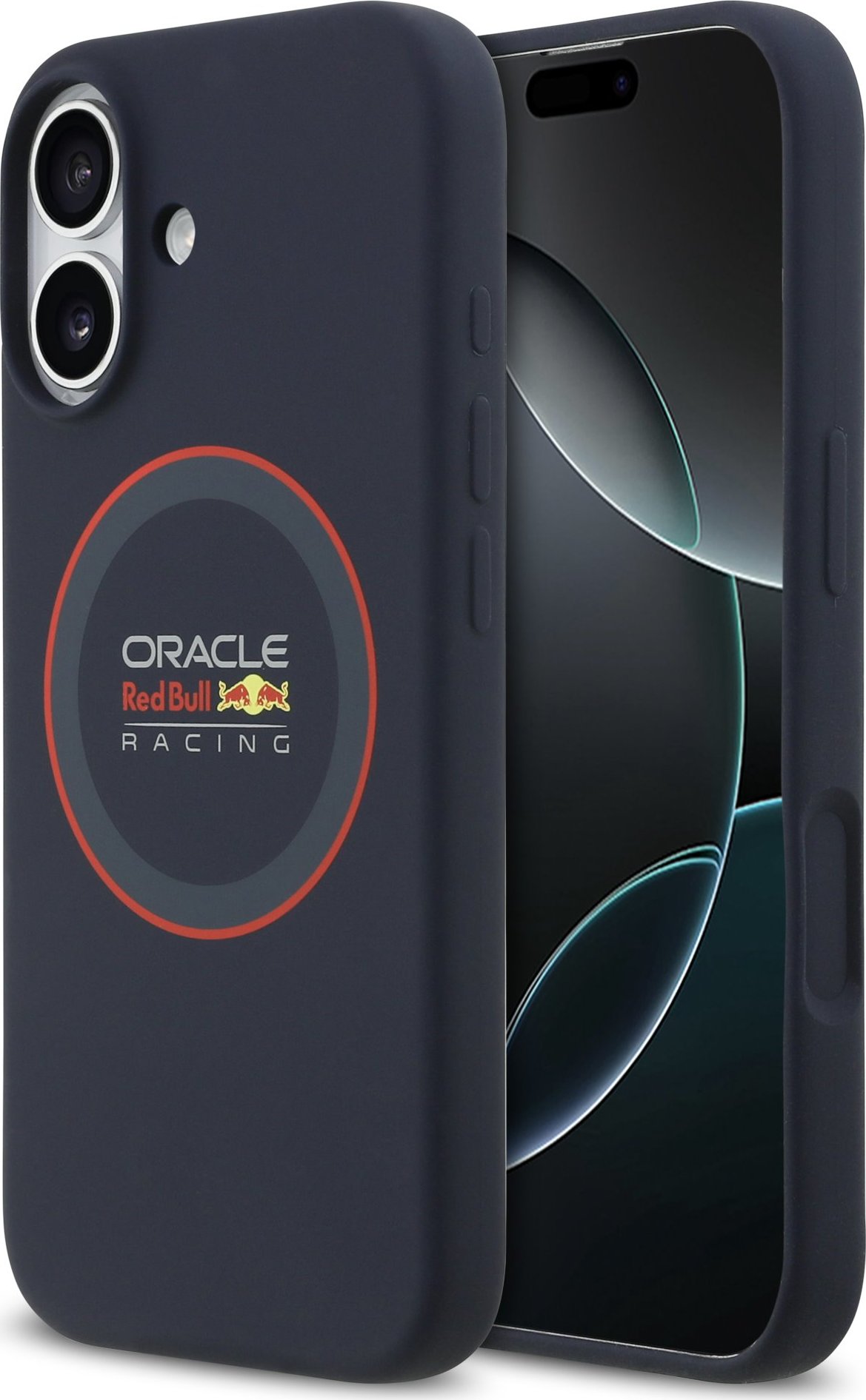 Red Bull Silicone Red Ring MagSafe Zadní Kryt pro iPhone 17 Navy
