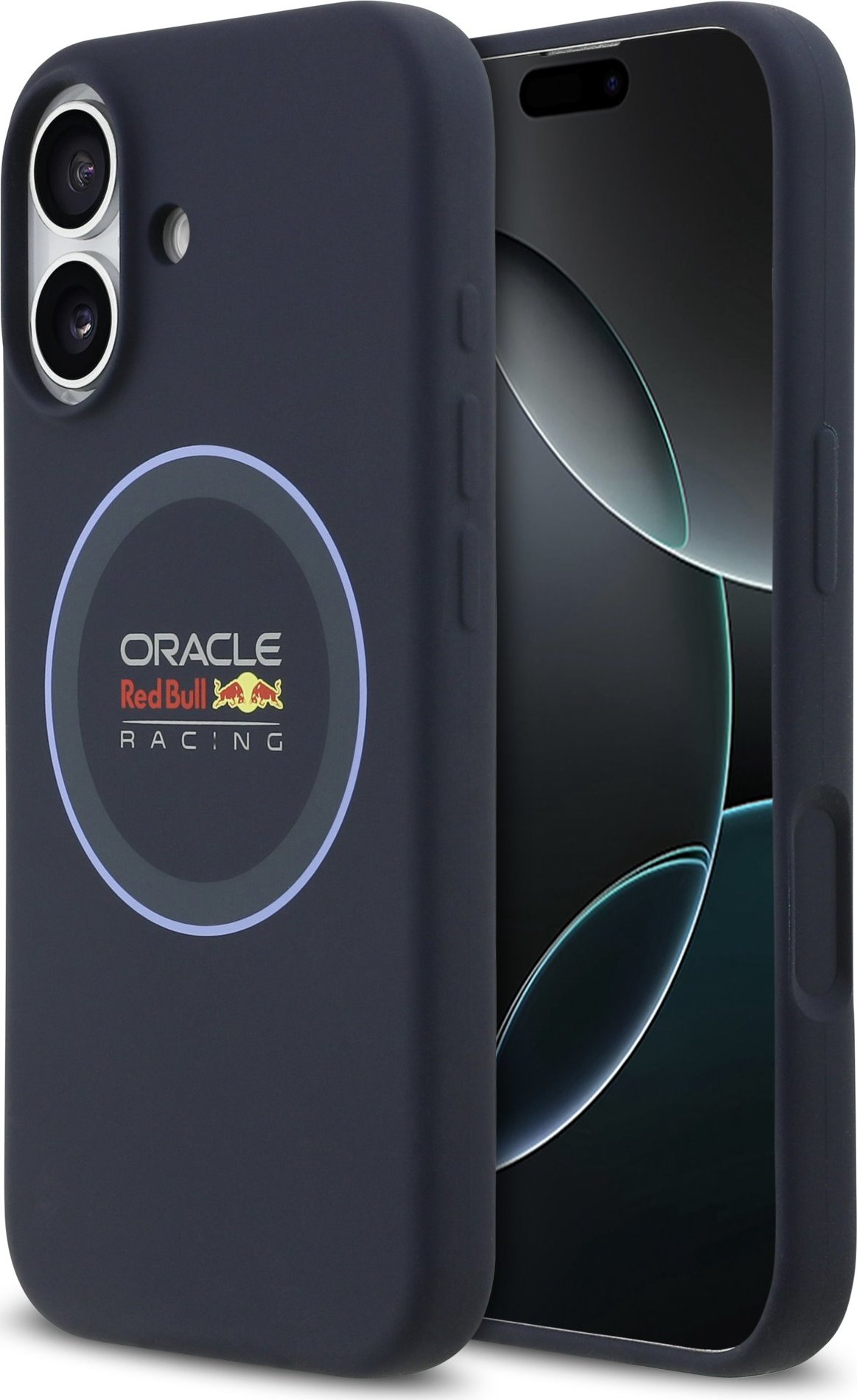 Red Bull Silicone Blue Ring MagSafe Zadní Kryt pro iPhone 17 Navy