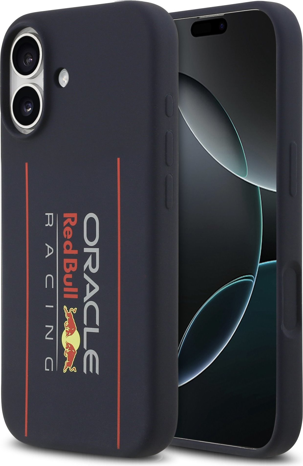 Red Bull Silicone Vertical Logo MagSafe Zadní Kryt pro iPhone 17 Navy