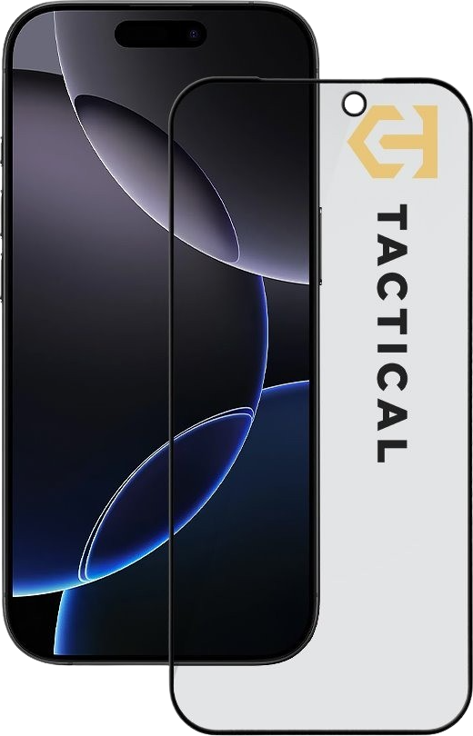 Tactical Glass Shield Privacy Stealth 5D sklo pro Apple iPhone 17 Pro Black