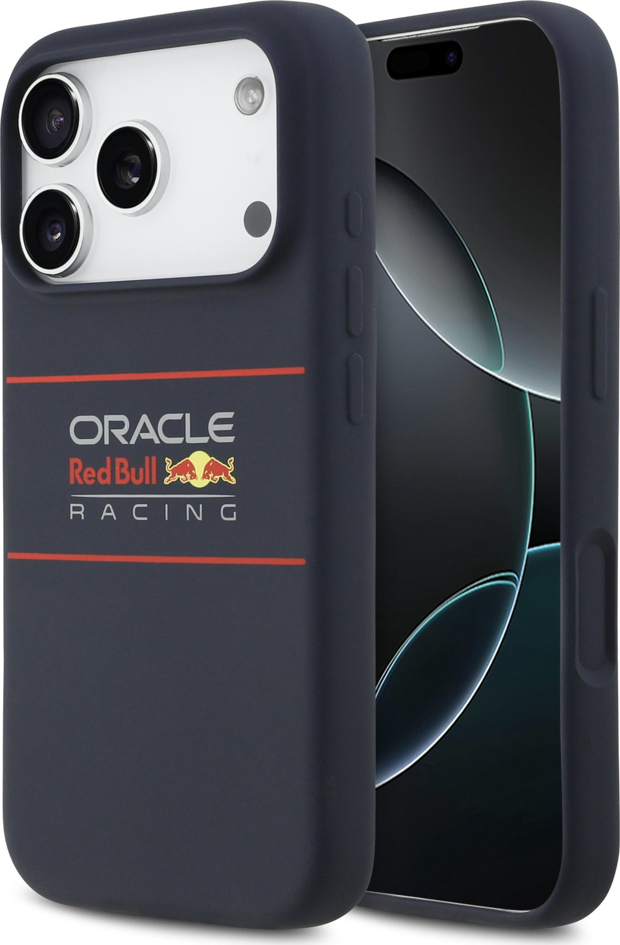 Red Bull Silicone Horizontal Logo MagSafe Zadní Kryt pro iPhone 17 Pro Navy