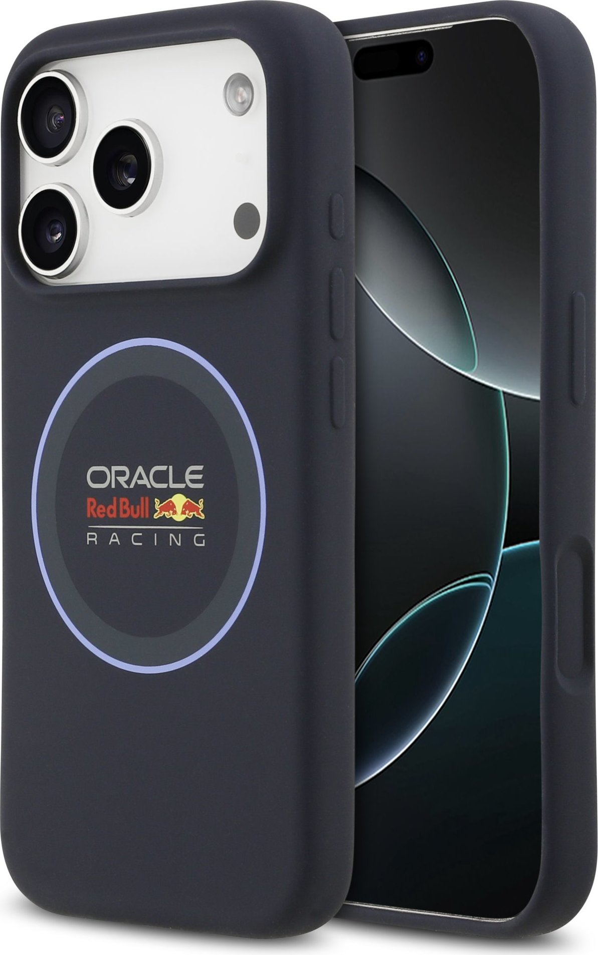 Red Bull Silicone Blue Ring MagSafe Zadní Kryt pro iPhone 17 Pro Navy