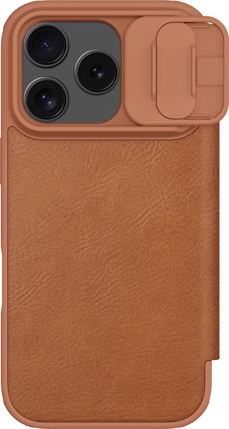 Nillkin Qin Book PRO Pouzdro pro Apple iPhone 17 Pro Brown