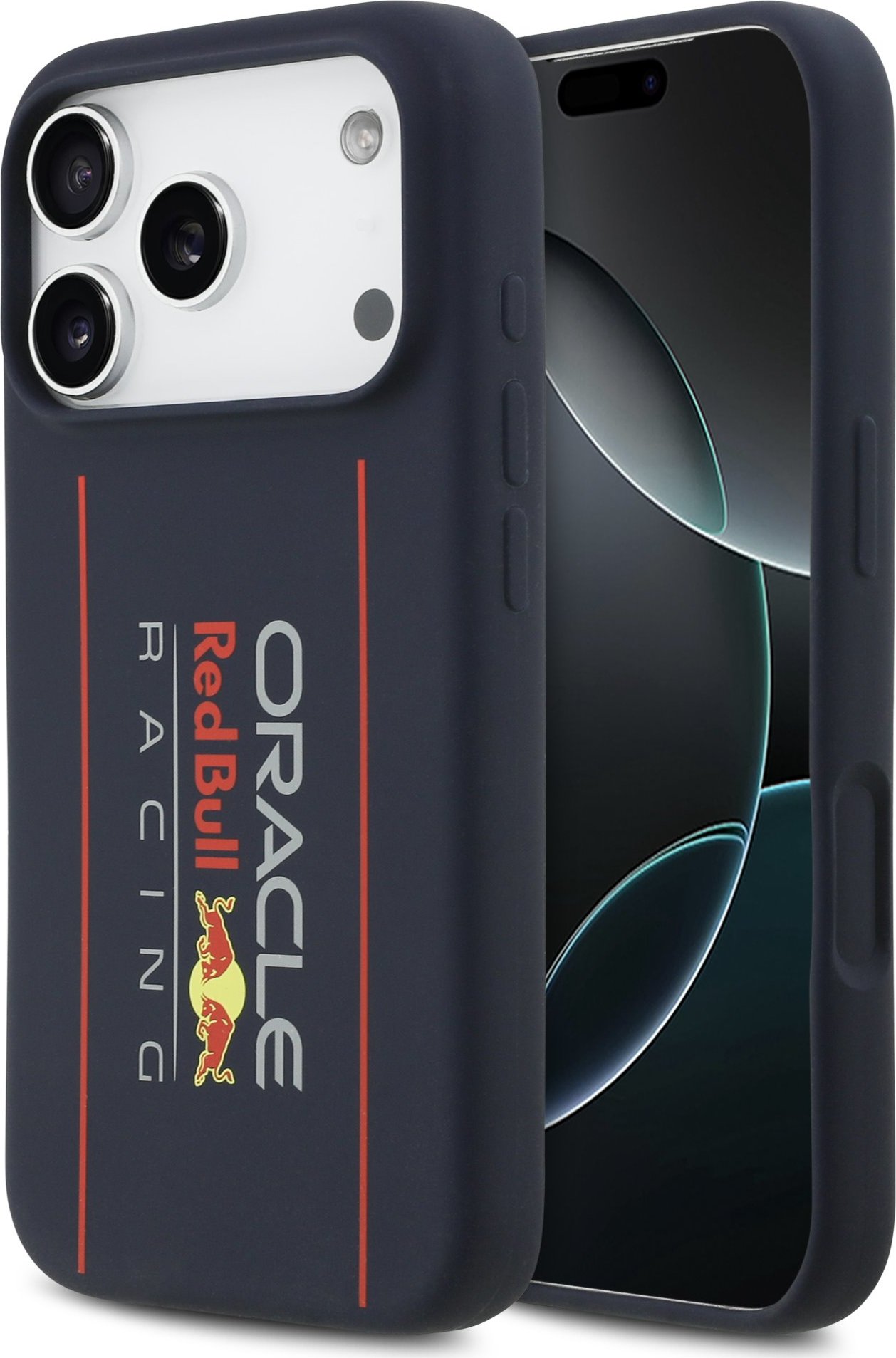 Red Bull Silicone Vertical Logo MagSafe Zadní Kryt pro iPhone 17 Pro Navy