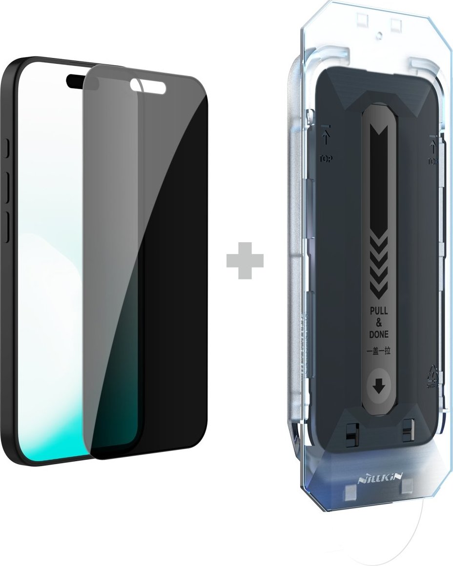 Nillkin Tvrzené Sklo 0.25mm Guardian 2.5D pro Apple iPhone 17 Pro Max Black (s aplikátorem)